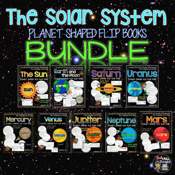 Preview of Solar System Flip Books Bundle Science Resource