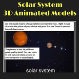 Solar System Planets 3D Graphics for Smartboards or Whiteboards