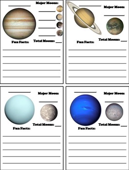 Solar System and Planets Research Organizer Project/ Foldable