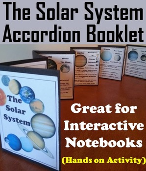 Preview of Solar System & Planets Activity Interactive Notebook Foldable (Space Science)