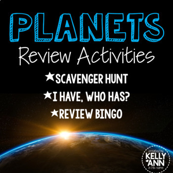 Preview of Solar System (Planets) Activities Bundle: Planets Review 