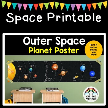 Preview of Solar System Planets Banner Printable Poster