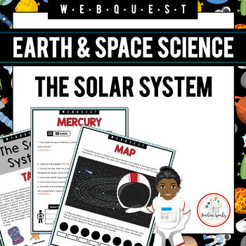 Preview of Solar System Planets Digital Webquest Project-Based Learning Activity