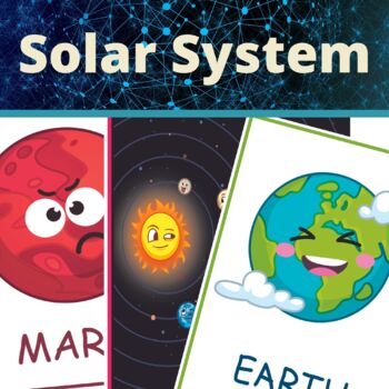 Preview of Solar System Planets In The Galaxy Funny Posters for Pre-K