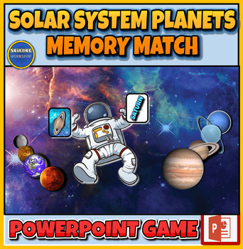 Preview of Solar System Planets:  Interactive Powerpoint Memory Card Game