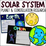 Solar System | Planets and Constellations Unit | Research 