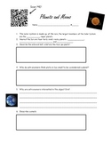 Solar System: Planets and Moons QR code activity