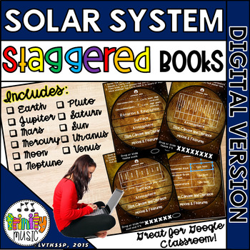 Preview of Solar System (Planets) for Science Staggered Booklets (Distance Learning)