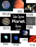 Solar System Posters in COLOR + Notetaking Sheets