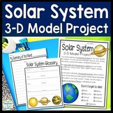 Solar System Project: 3-D Model of the Planets with Glossary & Summary