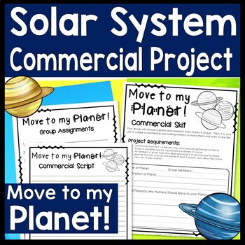 Preview of Solar System Project: Research a Planet & Convince People to Move Planet Project