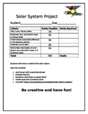 Solar System Project Rubric