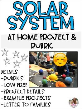 Preview of Solar System Project - Rubric and Project Details (EDITABLE)