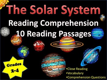 Preview of Solar System Reading Passages