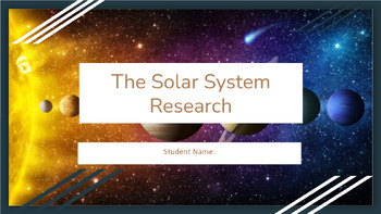 Preview of Solar System Research Project