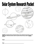 Solar System Research Questions Packet