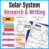 Solar System Research and Writing Activity Set