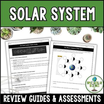 Preview of Solar System Review & Assessments