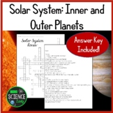 Solar System Review Crossword Puzzle