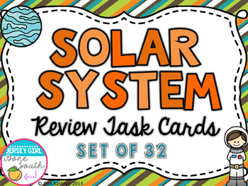 Preview of Solar System Review Task Cards - Set of 32