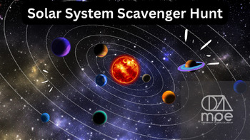 Preview of Solar System Scavenger Hunt Lesson Plan and Video Bundle
