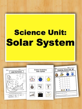 Preview of Solar System: Science Unit for Kids with Autism