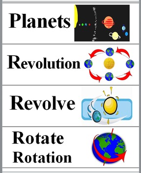 Preview of Solar System Exploration Word Wall