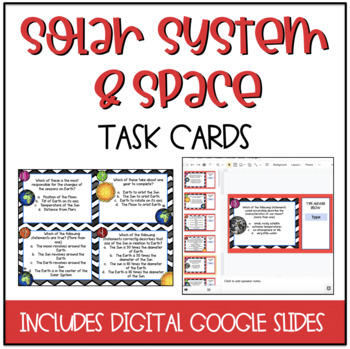 Preview of Solar System & Space Task Cards