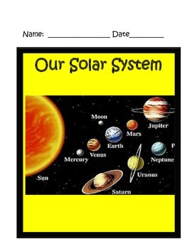 Preview of Solar System Study Guide 4th Grade Science