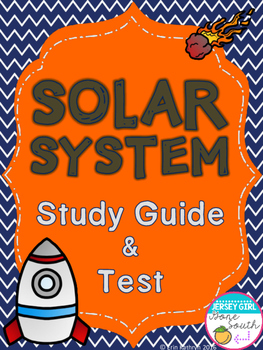 Preview of Solar System Study Guide & Test