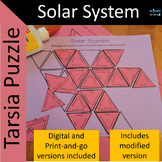 Solar System Tarsia Puzzle in digital and printable format