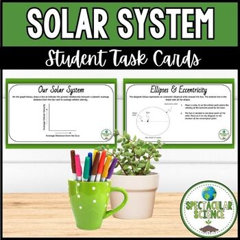 Preview of Solar System Task Cards | Warm-Ups | Exit Slips