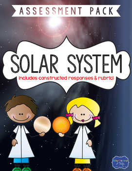 Preview of Solar System Test with Constructed Response Assessment