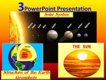 Preview of Solar System Planets The Sun The Earth PowerPoint Presentation distance learning