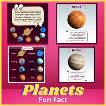Preview of Solar System Unit - Lessons & Activities for the Planets facts Cards