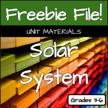 Preview of Solar System Unit Materials