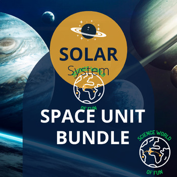 Preview of Solar System Unit Google Slides Printable Bundle | Space Science Notebook