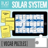 Solar System Vocabulary Activity | Digital and Print Scien