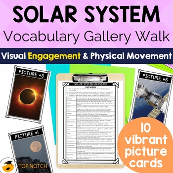 Preview of Solar System Vocabulary | Find the Definition Gallery Walk & Worksheet Activity