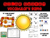 Solar System Vocabulary Game and Review