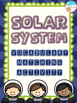 Solar System ESL Vocabulary Matching Exercise Worksheet