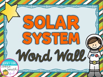 Preview of Solar System Vocabulary Word Wall