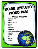 Solar System Vocabulary Words