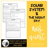 Solar System Webquest 5th Grade