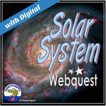 Preview of Solar System Webquest with Easel Activity - Printable and Digital