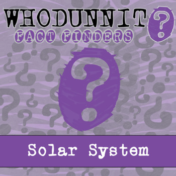 Preview of Solar System Whodunnit Activity - Printable & Digital Game Options