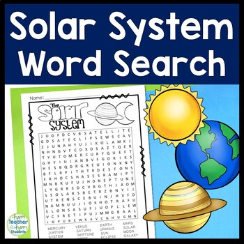 Preview of Solar System Word Search | Planets Word Search | Perfect for a Solar System Unit