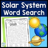Solar System Word Search | Planets Word Search | Perfect f