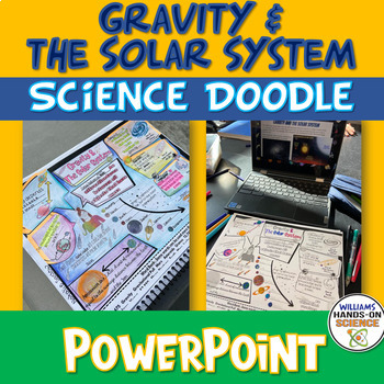 Preview of Solar System Worksheet Doodle PowerPoint Gravity NGSS MS-ESS1-1 MS-ESS1-2