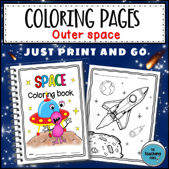 Preview of Solar System and Outer Space coloring pages